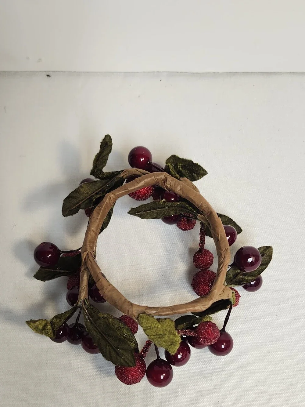 Decorative Berry Candle Ring Set Of 4